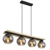 Image de Globo Suspension Design Conni Bois 4 Lumières - 15569-4H