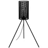 Image de EGLO Lampadaire extérieur Ladunara, lampe de balcon sur pied, luminaire extérieur en acier noir, lampe extérieure avec douille E27, IP44
