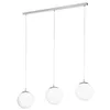 Image de EGLO Suspension luminaire Rondo, plafonnier pour salle à manger, 3 lampes
