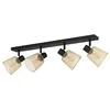 Image de EGLO Rail spot Coslada, rampe de 4 spots orientables, barre de spots