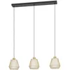 Image de EGLO suspension Ciudadela, 3 flammes, lampe de salle à manger en métal