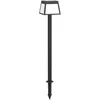 Image de EGLO Lampdaire extérieur LED Altilia, lampe solaire puissante avec piquet de terre et détecteur de mouvement, éclairage d'extérieur pour jardin, plastique noir, IP44, 106 cm