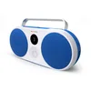 Image de Polaroid Lecteur de musique P3 (bleu)   Boombox rétro futuriste Haut-parleur Bluetooth sans fil rechargeable avec double couplage stéréo