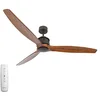 Image de Lucci Air Airfusion Akmani 210507 Ventilateur de plafond, Bois de Noyer