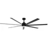Image de LUCCI AIR Atlanta II Ventilateur de plafond avec 7 pales en aluminium et 183 cm de diamètre, moteur très silencieux et économique avec 6 vitesses (noir)