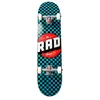 Image de RAD Unisexe - Checkers Progressive Skateboard Noir/Bleu pétrole 7,25"
