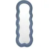 Image de Flamingueo Miroir Mural Vague, Grand Miroir Asymétrique Teddy, Sur Pied, Pour Chambre, Décoration Maison