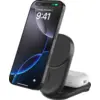 Image de Belkin UltraCharge Chargeur Sans Fil 2-en-1 MagSafe avec Support Qi2 25 W Noir WIZ039kqBK