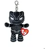 Image de Marvel Soft Clip - Black Panther - TY - PELUCHES/Porte-clés - TY34003 - Rouge - Dès 3 ans