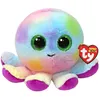 Image de Peluche - TY - TY37360 - Poulpe Bubbles multicolor - Yeux pailletés verts - 16 cm