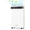 Image de Déshumidificateur Silencieux Mobile 285L/Jour COSTWAY-pour 35 M²-4 Modes-Indicateur 3 Couleurs-Minuterie 24 H-Drainage Auto/Manuel