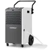 Image de COSTWAY Déshumidificateur d Air Electrique Industriel 73 L/Jour Professionnel Minuterie 24H Surface 230m2/695m3 Blanc