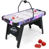 Image de DREAMADE Table dair Hockey pour Enfants & Adultes Table de Jeu dArcade 144 CM avec Tableau de Score LED Numérique
