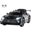 Image de Mercedes-AMG GT3 Voiture Électrique 12V pour Enfants Télécommande 2.4 G Portes Hydrauliques LED klaxon MP3 USB 3-8 Ans Noir