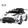 Image de Mercedes-AMG GT3 Voiture Électrique 12V pour Enfants Télécommande 2.4 G Portes Hydrauliques LED klaxon MP3 USB 3-8 Ans Blanc