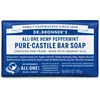 Image de Dr. Bronner's Savon Peppermint Pure-Castile Bar Soap - 140 gr