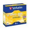 Image de DVD+RW - VERBATIM - 4x - 4.7 Go - Boitier cristal (Pack de 5)