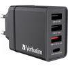 Image de Chargeur secteur - Verbatim - 30W GAN - 3 ports USB A - Quick Charge 3.0 - Power Delivery