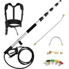 Image de RELAX4LIFE Kit dExtension pour Nettoyeur Haute Pression 550 cm 290 bar Télescopique Outil de Nettoyage 5 Buses 2 Adaptateurs