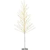 Image de GOPLUS Sapin Lumineux LED 155 cm Bouleau avec 168 lumières LED Blanc Chaud Arbre de Noël Artificiel Sapin de Noël Illuminé