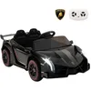 Image de Lamborghini Voiture Électrique 12V/7 Ah pour Enfants Télécommande 2.4 G Portes Hydrauliques LED klaxon MP3 USB 3-8 Ans Noir