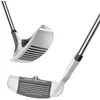 Image de COSTWAY Club de Golf Chipper 35 Pouces-Hommes Droitier-Coin de Pincement (loft) à 36°-Inclinaison (Lie) 72°-Tête en Acier Inoxydable