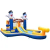 Image de COSTWAY Château Gonflable 7 en 1-Parc Toboggan Aquatique pour Enfants avec Piscine et Canon à Eau Jeu de Boxe 578 x 408 x 250 cm