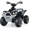 Image de GOPLUS Quad 4x4 Électrique Enfant 3-8 Ans Charge 35KG Autonomie 1-2H-2 Vitesses Réglables-1 Place avec Lumières LED & Musique Noir