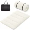 Image de COSTWAY Matelas Futon Japonais 140x200CM - Surmatelas Amovible Matelas de Sol Pliable - Maison Camping-car Dortoir - Beige