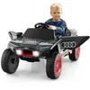 Image de COSTWAY 12V Audi Voiture Électrique Enfants - Télécommande 24G - LED & Musique & Histoire - 2 Moteur 3-65 km/h 3 +Ans