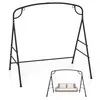 Image de Portique Balançoire Extérieur -DREAMADE - Cadre Métallique - Anneaux de Suspension Solides - Charge 300KG - 180X133X182CM