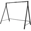 Image de GOPLUS Portique Balançoire Extérieur 210x110x175CM-Support Balançoire Porche en Métal-4 Anneaux de Suspension Charge 160kg/120kg