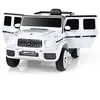 Image de GOPLUS Voiture Électrique Enfant 3-8 Ans 12V avec Télécommande Mercedes Benz G63-Démarrage Lent/LED/USB30KG Blanc