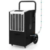 Image de Déshumidificateur dair Electrique - RELAX4LIFE - 418m2 - 66L/Jour - Minuterie 24 H - Tuyau de Vidange - Blanc