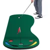 Image de Tapis de Pratique de Golf Portable - COSTWAY - 300 x 96 cm - Surface True-roll - 3 Coupelles - 2 Obstacles