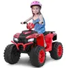 Image de COSTWAY Quad Électrique 24V pour Enfants avec LED Musique Radio Démarrage en Douceur pour Différents Terrains 3 à 8 Ans