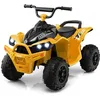 Image de COSTWAY Quad Electrique pour Enfants 12V7Ah LED Musique Klaxon Roues Larges pour Enfants 3 à 8 ans 96 x 58 x 70 cm Jaune