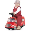 Image de Voiture à Pousser pour Enfants 19-36 Mois COSTWAY Musical&Rangement&Roues Universelles Bloc Anti-basculement 55x23x36CM Rouge