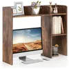 Image de GOPLUS Bibliothèque de Bureau en Bois avec Plusieurs Tablettesavec Dispositif Anti-Basculement94x25x74CMMarron
