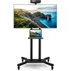 Image de COSTWAY Support TV sur Pied Mobile pour Téléviseurs Plats et Incurvés 32 à 70 Chariot TV à Roulettes Réglable 600 x 400 mm