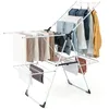 Image de GOPLUS Étendoir à Linge Pliable en Métal à 2 Niveaux-Ailes Réglables en Hauteur-33 Rails de Séchage-Sans Assemblage-145x58x95CM