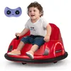 Image de Voiture Electrique Enfant - GOPLUS - Auto-tamponneuse - LED Clignotantes - Connexion Sans Fil - Mode Musical - pour 18 Mois+ Rouge