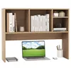 Image de GOPLUS Étagère de Bureau avec 4 Compartiments et Compartiment Arrière Ouvert-94x25x73CM-Charge 65KG pour Bureau Naturel