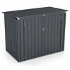 Image de Abris de Jardin en Métal 172m² - GOPLUS - Couvercle Relevable - Design à Doubles Portes - 172x100x129CM Gris