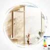 Image de COSTWAY 60 x 60 cm Miroir de Salle de Bain Rond 3 Couleurs Fonction Mémoire Interrupteur Tactile Fonction Antibuée