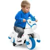 Image de COSTWAY 12V Moto Électrique Enfant Licorne avec Musique Roues dEntraînement & Mode Équitation 3 km/h 30kg 3 Ans+ Bleu