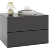 Image de COSTWAY Table de Chevet Suspendue avec 2 Tiroirs Table de Nuit Flottante Moderne pour Chambre Salon Bureau Gris