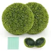 Image de Boules de Buis Artificiel - RELAX4LIFE - Lot de 2 - Anti-UV - Vertes toute lAnnée - Boules de Plantes Artificielles - Dia 50CM