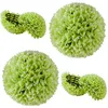 Image de COSTWAY 2 Boules de Buis Artificielles de 28 cm avec des Fleurs à Suspendre ou Poser Décoratives pour Intérieur Extérieur Vert