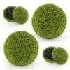 Image de COSTWAY 2 Boules de Buis Artificielles 50cm Résistantes aux UV Décoratives pour Intérieur Extérieur de Porche Balcon Jardin